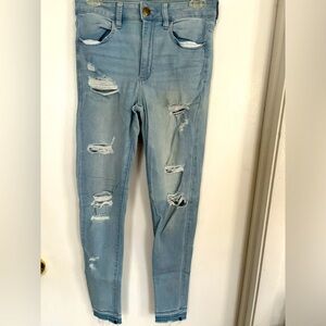 American Eagle Outfitters, high- rise Jegging, super stretch. Size 8 regular